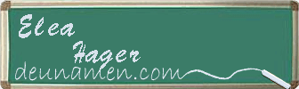 Elea Hager Visitenkarte